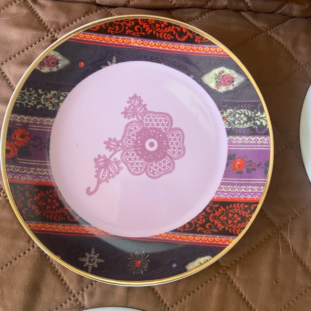 Decorative Multicolor Dinnerware Plate - Picture 10 of 15